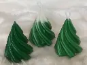 Set of 3 Spiral Christmas Tree Candles