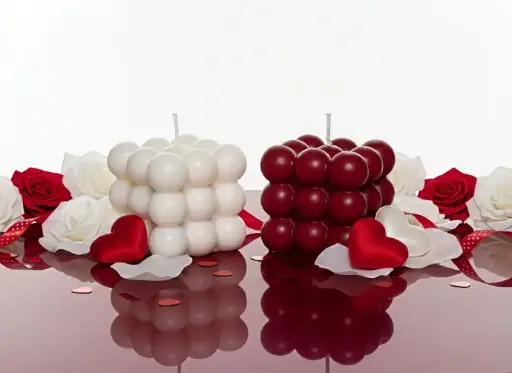 Large Bubble Candles, Set of 2