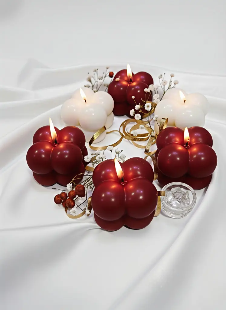 Small Bubble Candles Set of 6